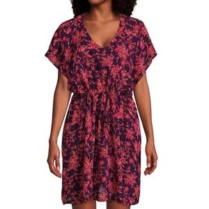 NWOT Lands' End Swimsuit Coverup - Stretch Tie Waist - Dolman Sleeves - XS-S